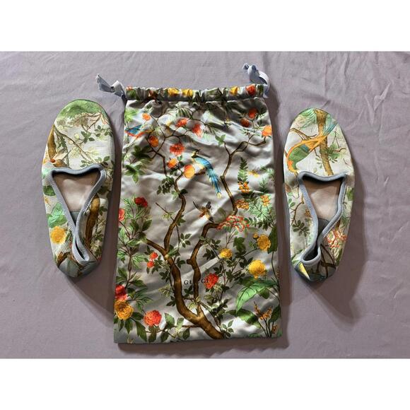 Gucci Floral Slip-On Shoe Set - Fits 7 1/2 to 8 1/2 - Picture 1 of 9